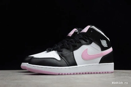 WHITE MID LIGHT JORDAN 1 PINK-BLACK ARCTIC AIR 0717